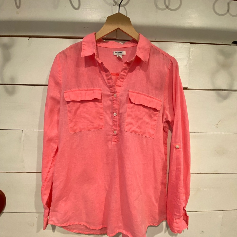 Old Navy Vibrant Pink Shirt